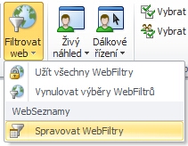 Webové filtry Netop Vision